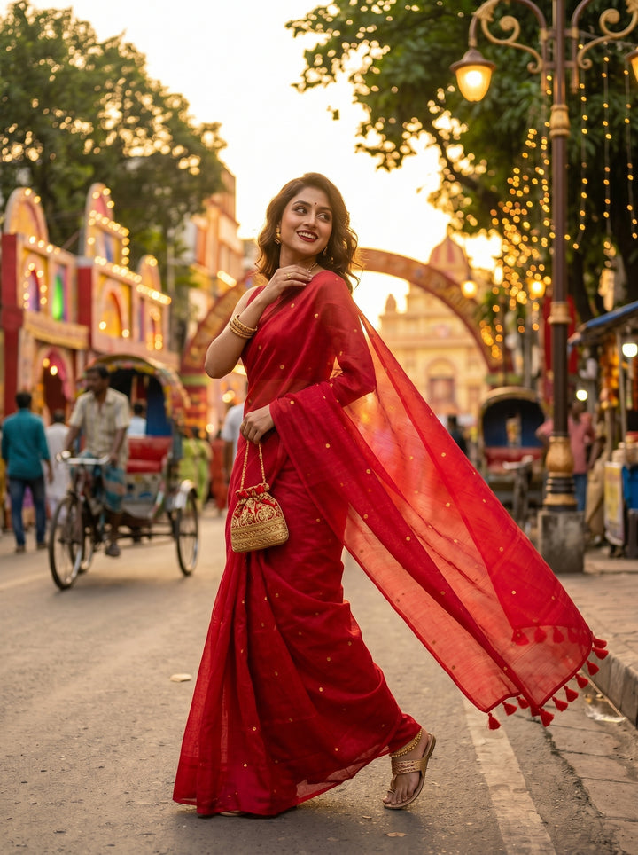 Mohini Tissu Cotton Saree