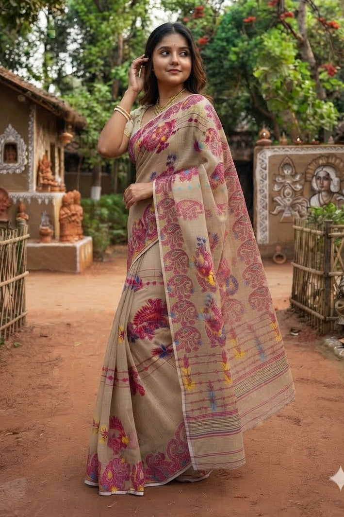Swarn Kalka Dhakai Jamdani Saree