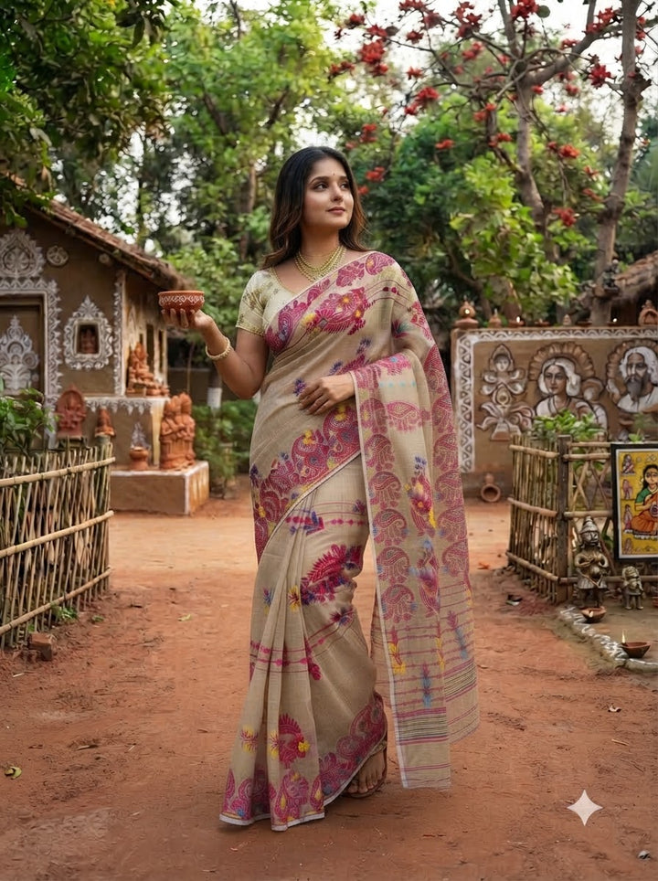 Swarn Kalka Dhakai Jamdani Saree