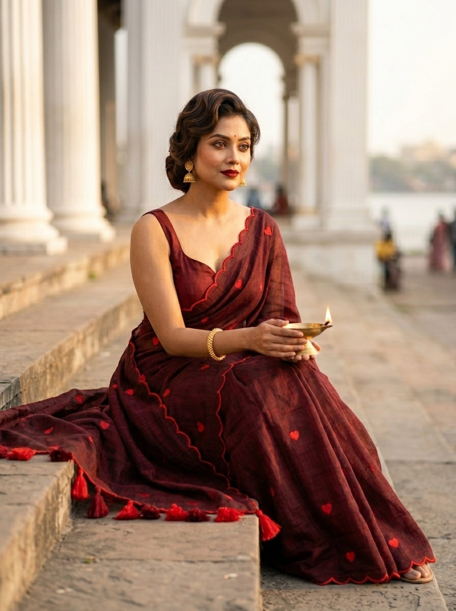Sunkissed Love Mul Cotton Saree
