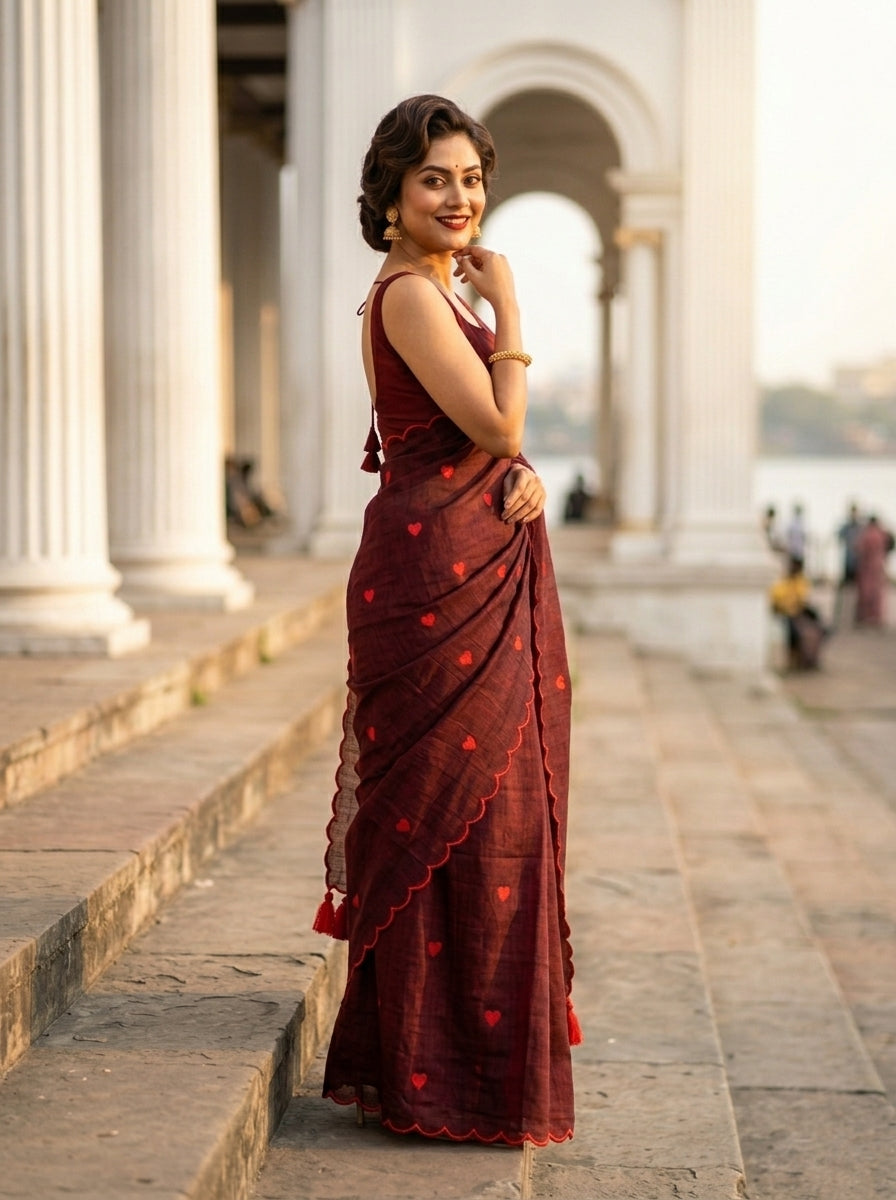 Sunkissed Love Mul Cotton Saree