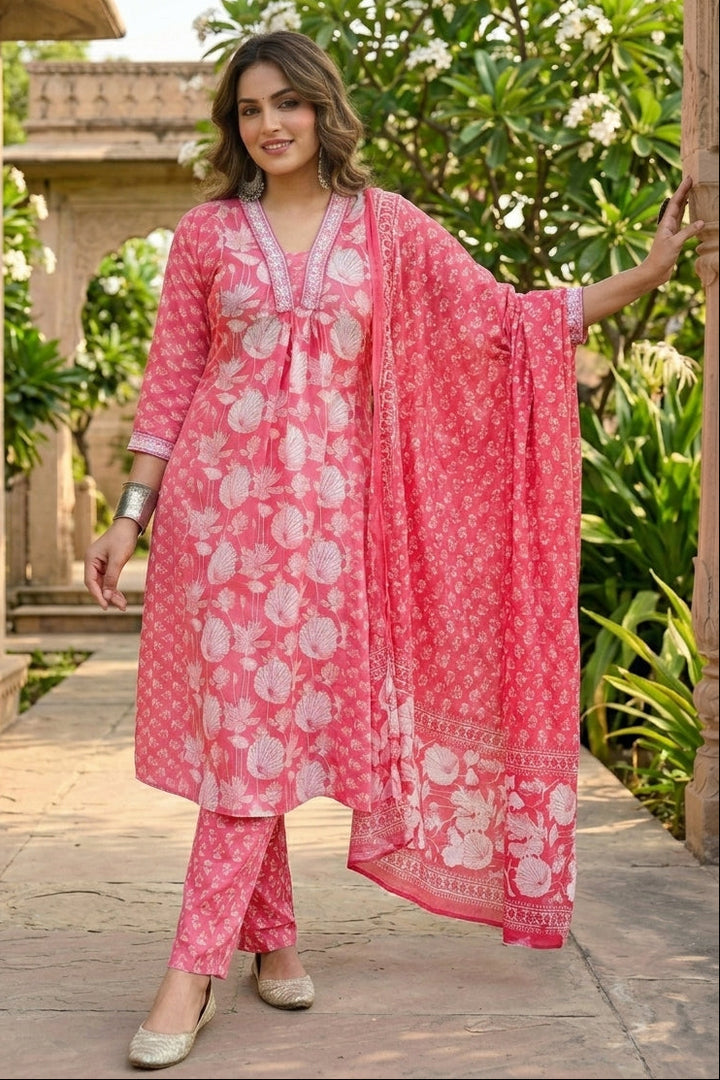 Pink Obsession - Cotton Kurti Set