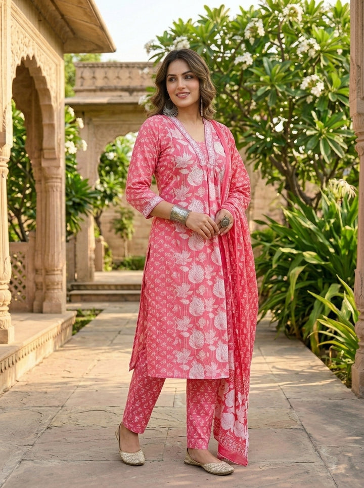 Pink Obsession - Cotton Kurti Set