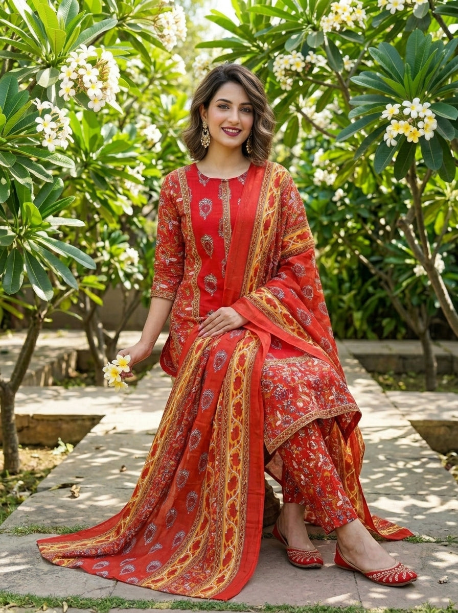 Summer Tales- Cotton Suit Set