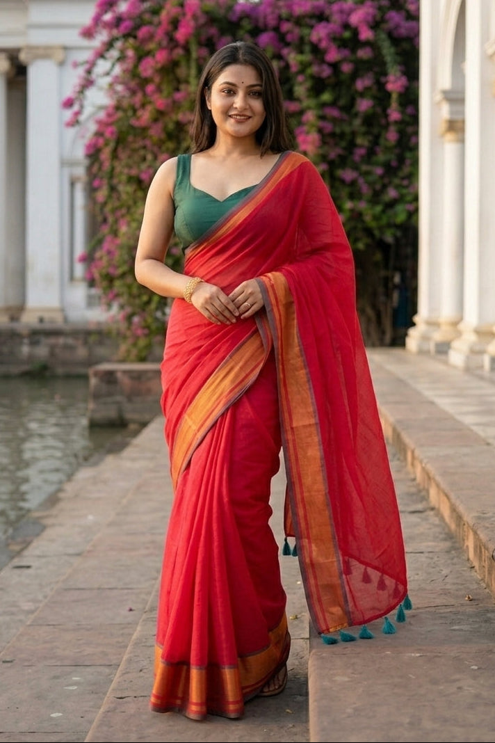 Ruby Riwaayat Mul Cotton Saree