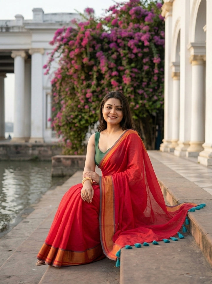 Ruby Riwaayat Mul Cotton Saree