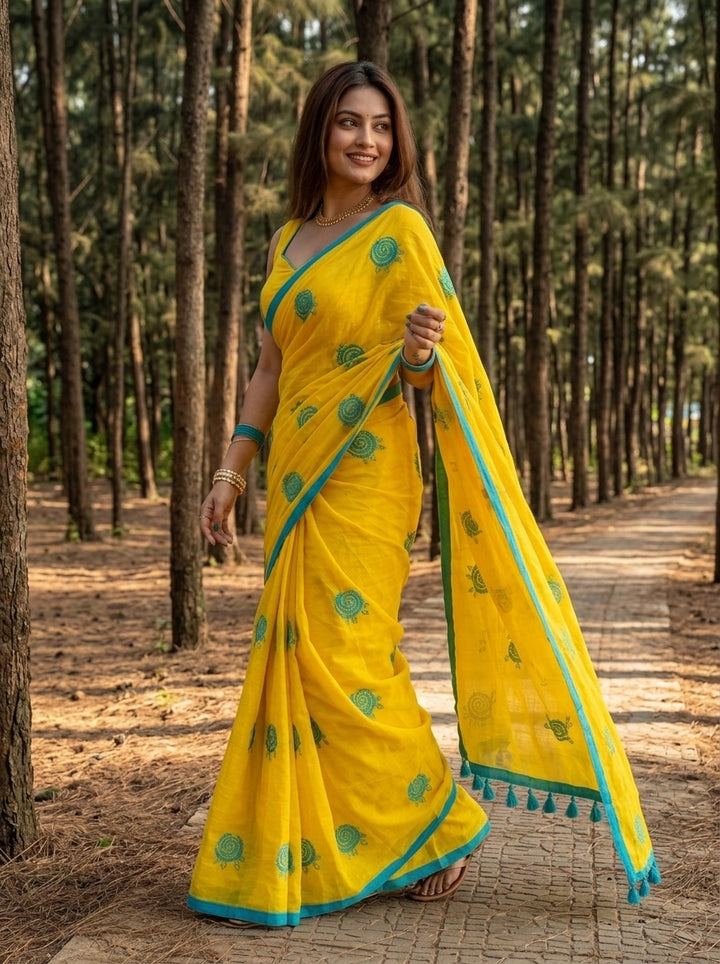 Sunrose Elegance Mul Cotton Saree