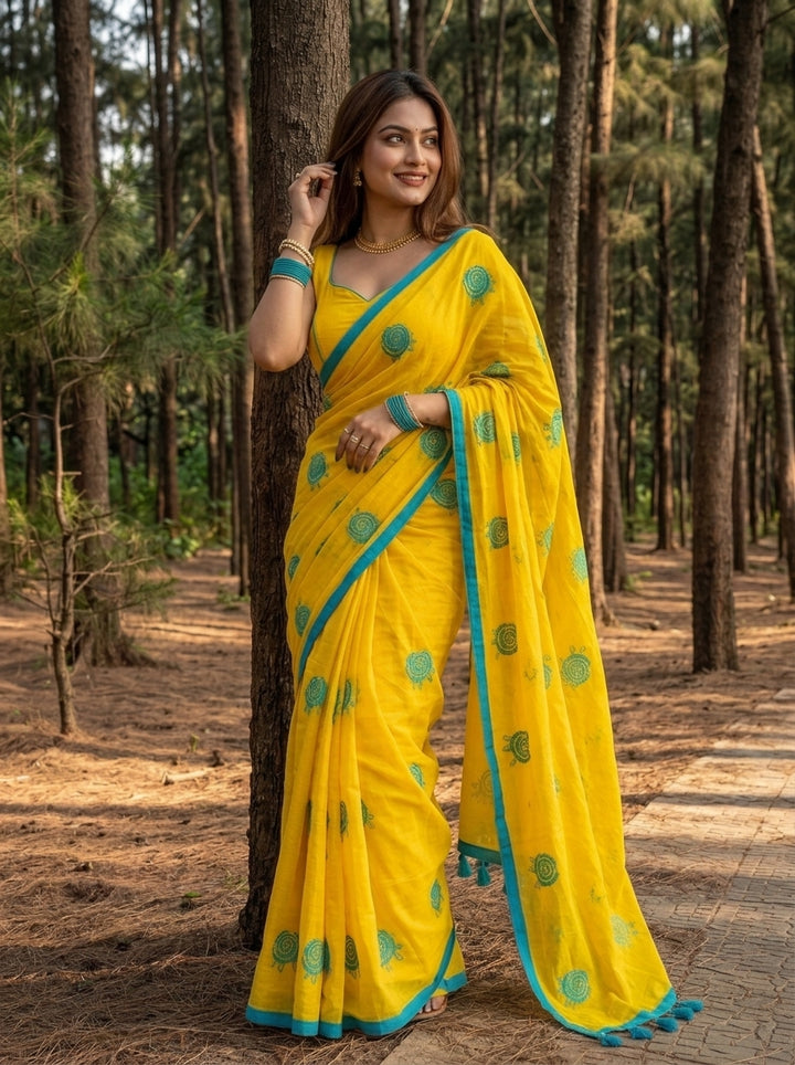 Sunrose Elegance Mul Cotton Saree