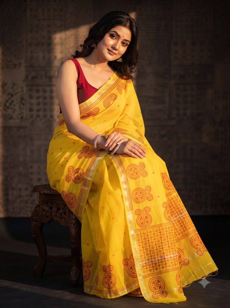 Niharika Khadi Cotton Saree