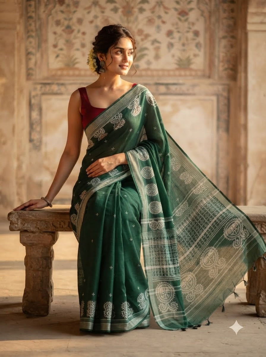Niharika Khadi Cotton Saree