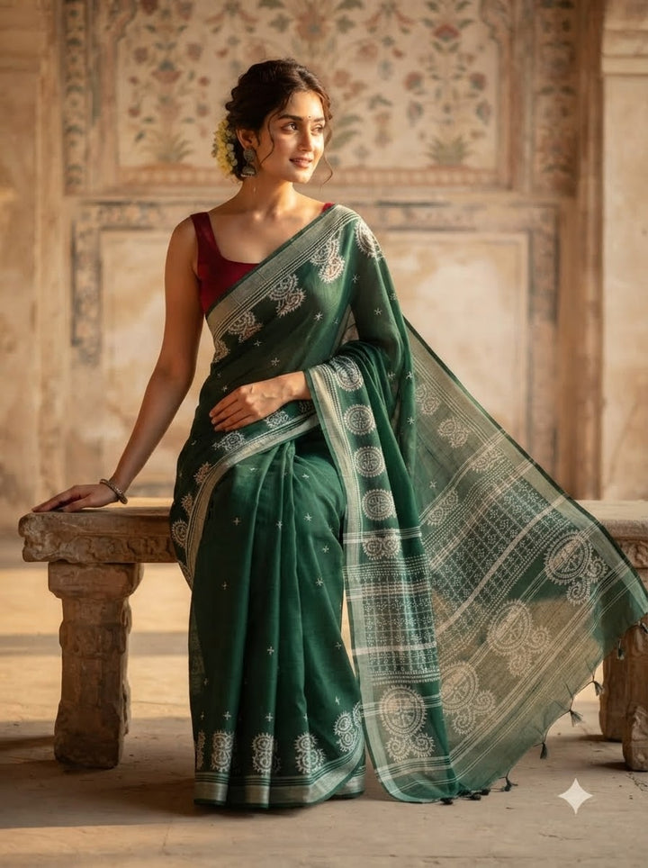 Niharika Khadi Cotton Saree