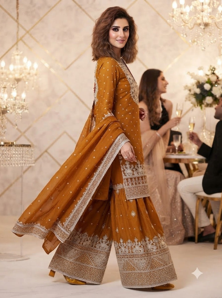 Happy Warbler- Gharara Kurti Set