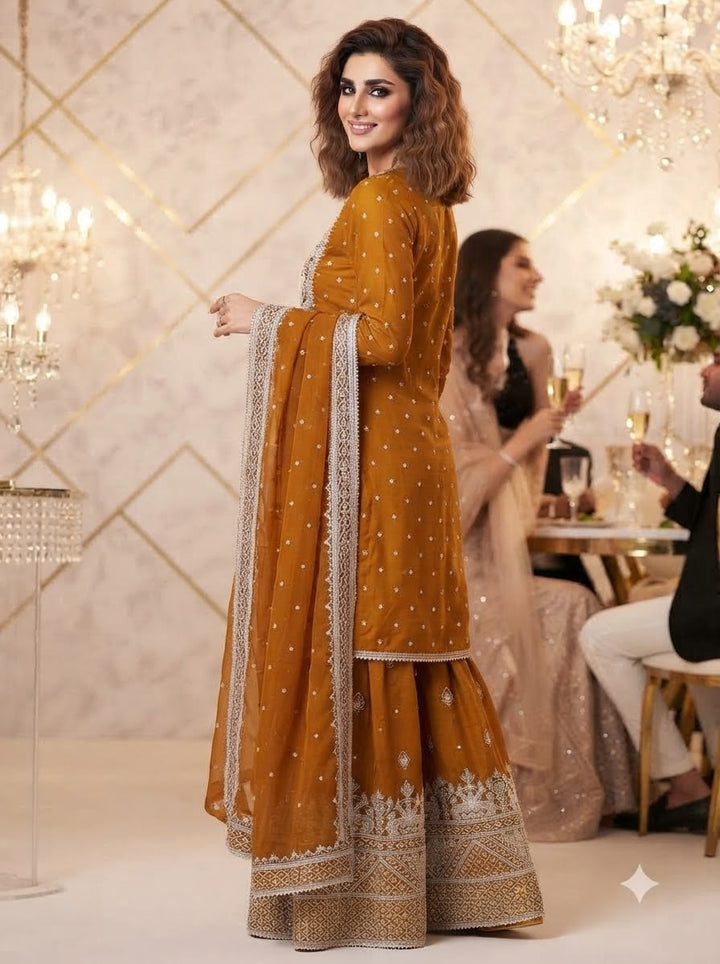 Happy Warbler- Gharara Kurti Set