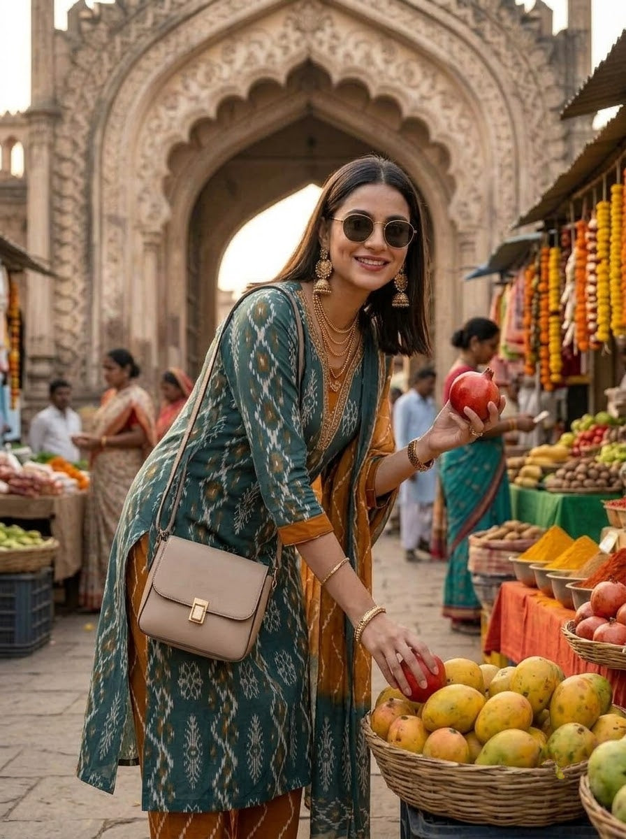 Styled to Perfection - Cotton Kurti Set