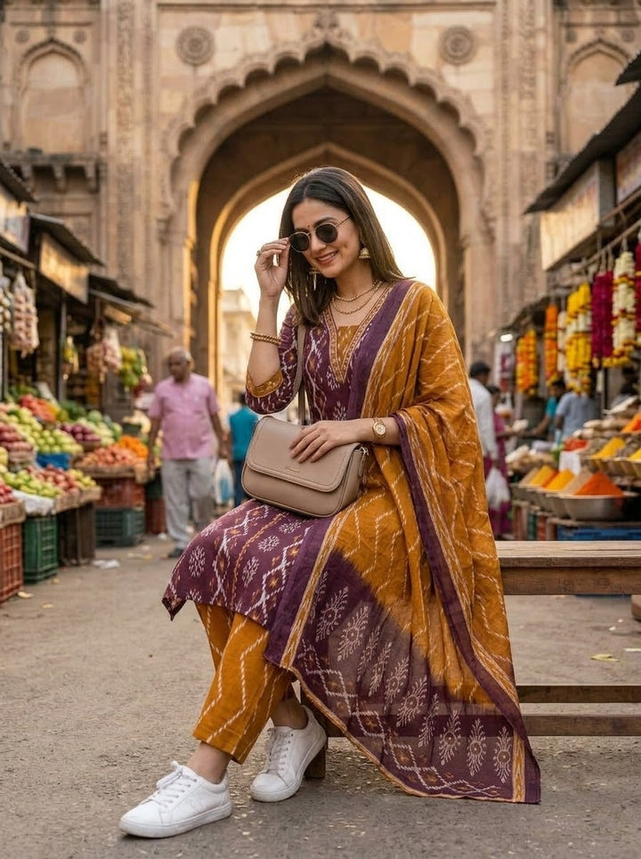 Styled to Perfection - Cotton Kurti Set