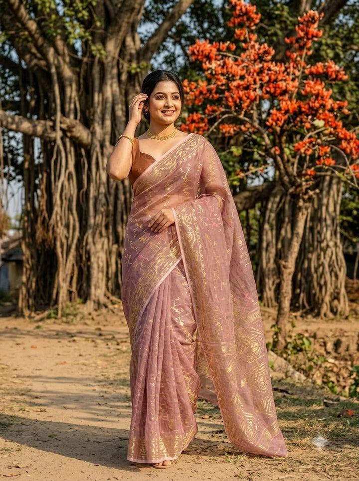 Megher Gaan Dhakai Jamdani Saree