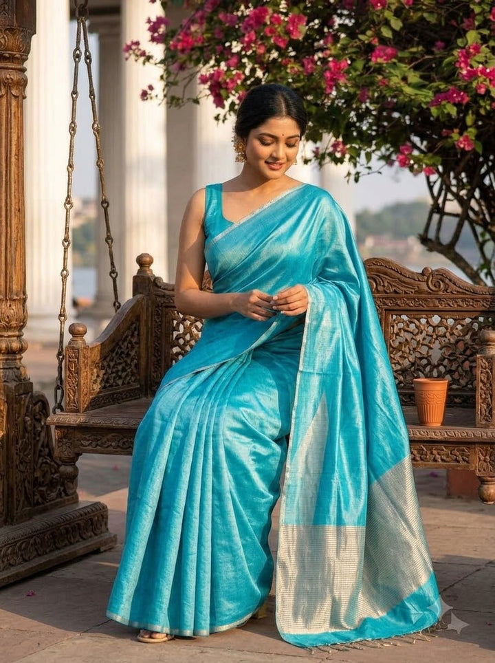 Sonar Sutra Tissue Linen Saree