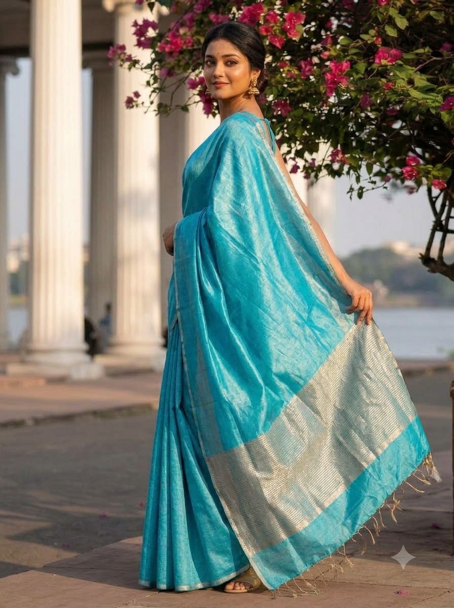 Sonar Sutra Tissue Linen Saree