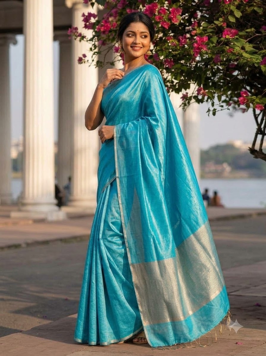 Sonar Sutra Tissue Linen Saree