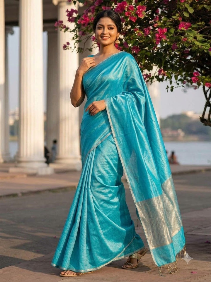 Sonar Sutra Tissue Linen Saree