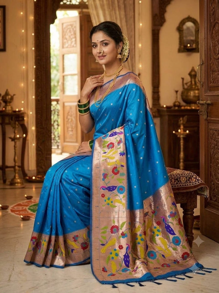 Shahi Kanjivaram Paithani Silk Saree