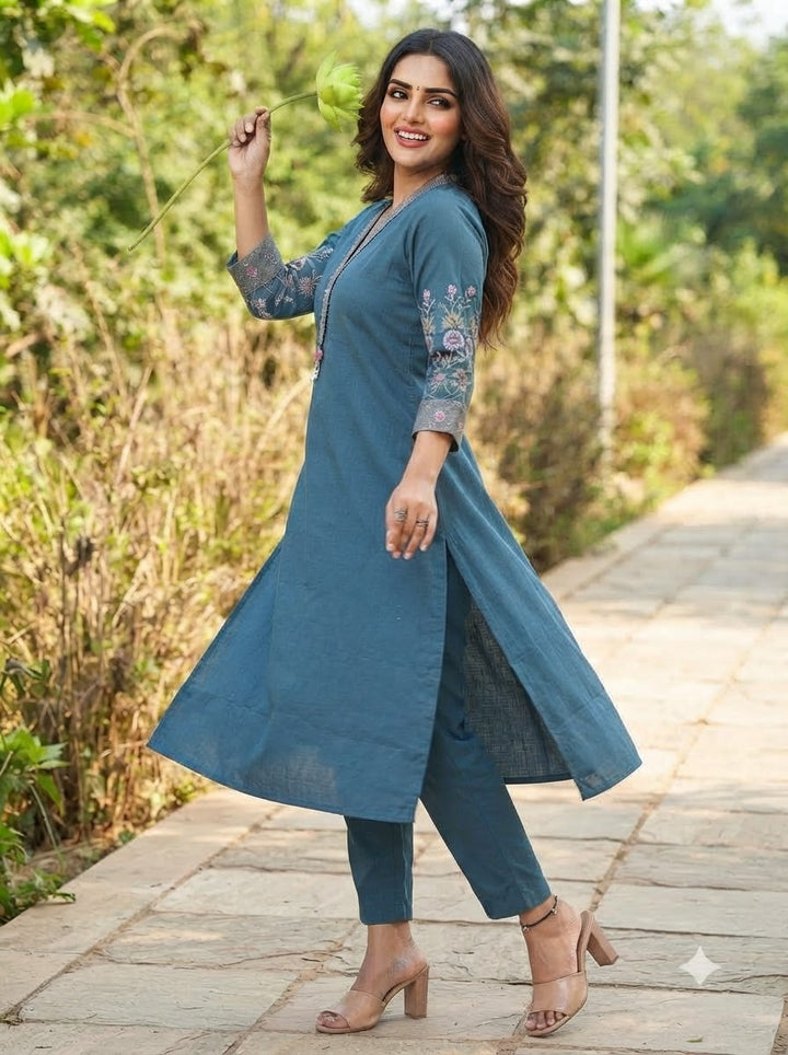 Mohana Cotton  Kurti Set