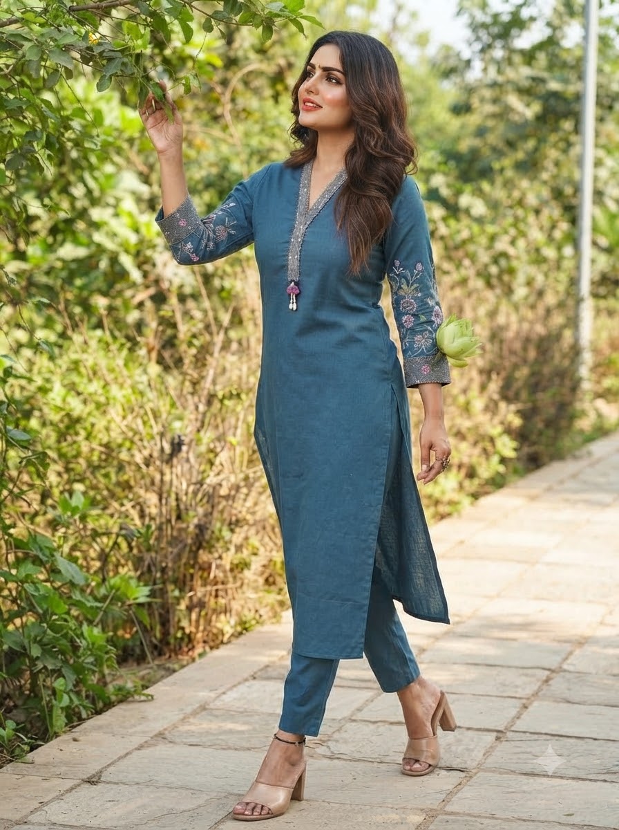 Mohana Cotton  Kurti Set