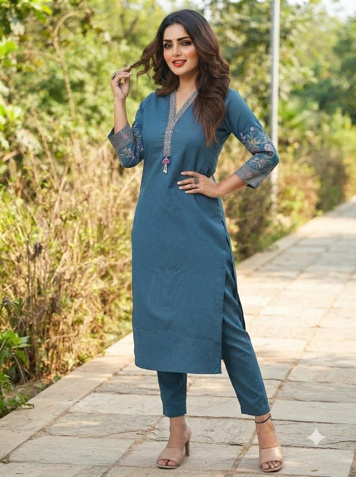 Mohana Cotton  Kurti Set