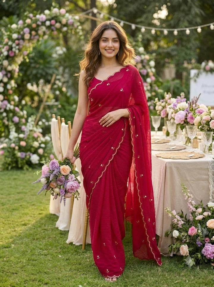 Glam Crush Rangoli Silk Saree