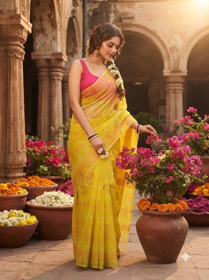 Chandralok Dhakai Jamdani Saree