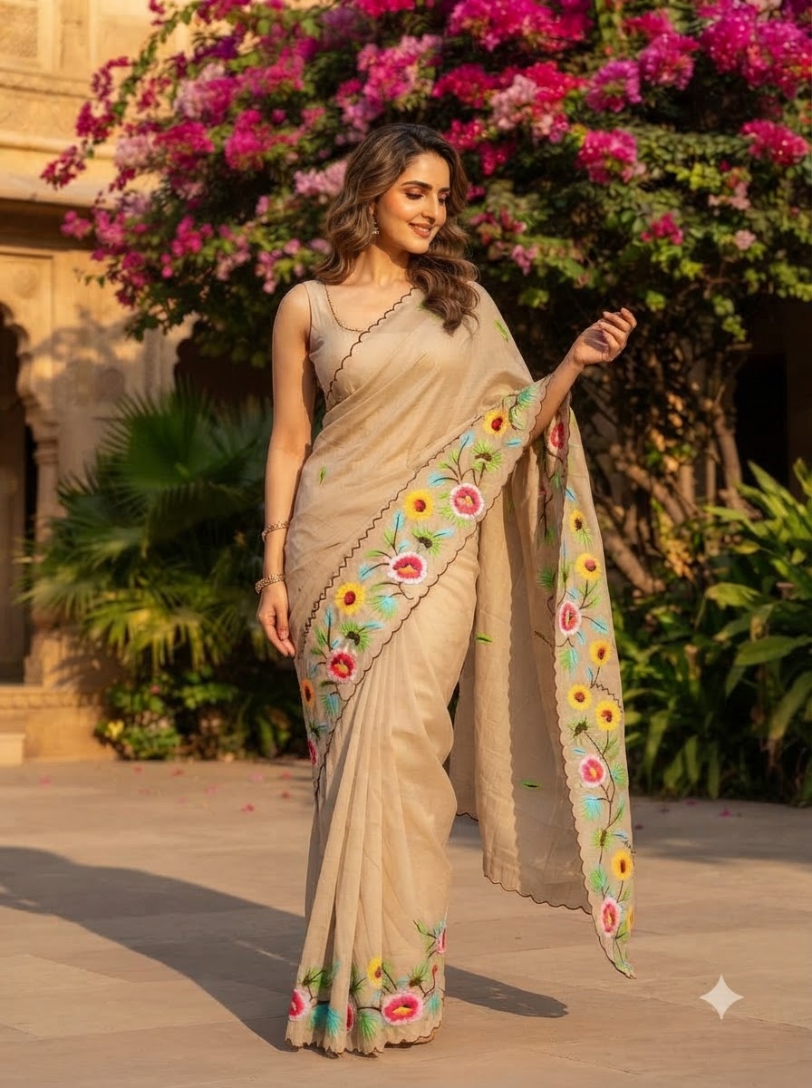 Meadow Sonnet Georgette Designer Saree