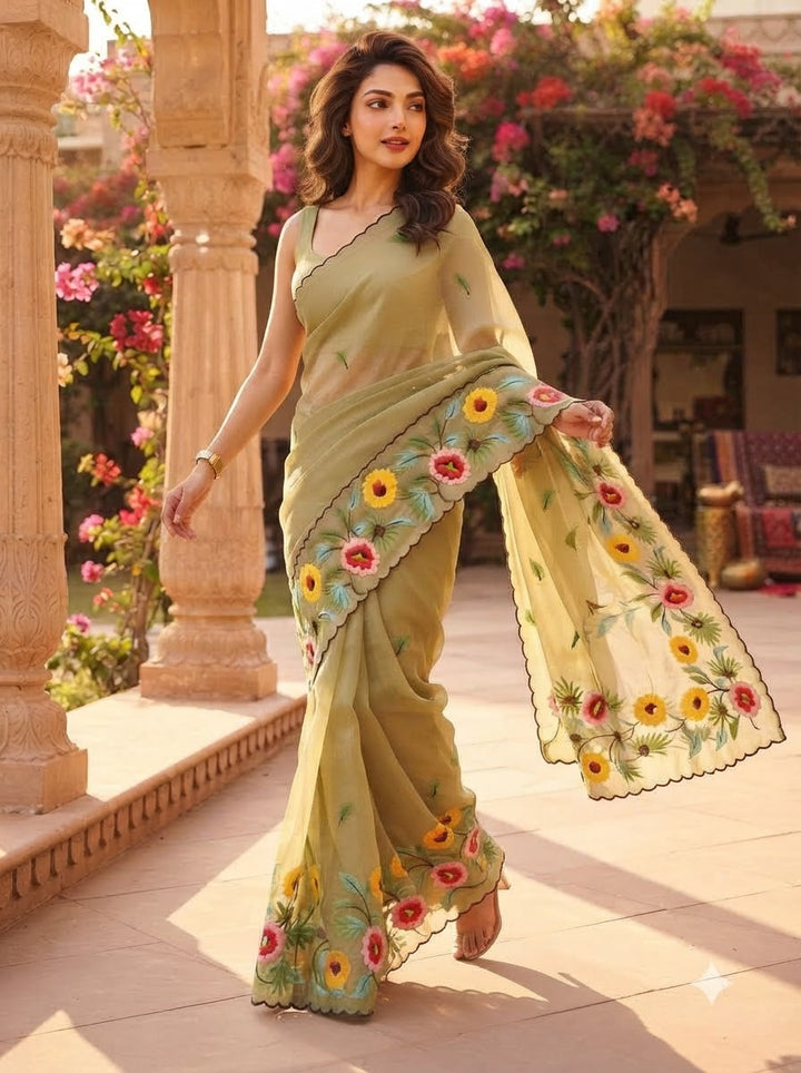 Meadow Sonnet Georgette Designer Saree