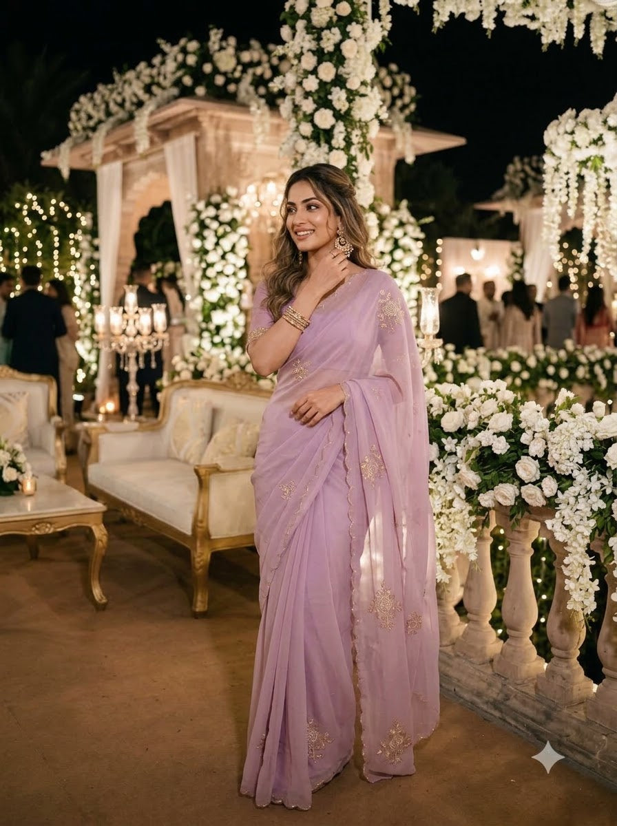 Wink of Love Chiffon Saree