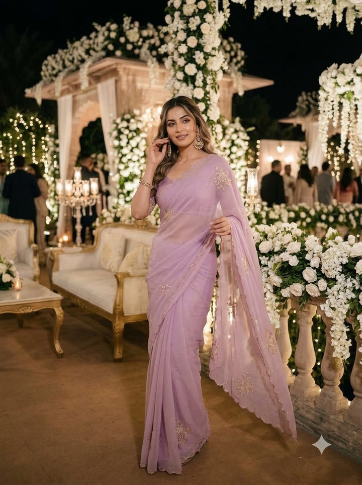 Wink of Love Chiffon Saree