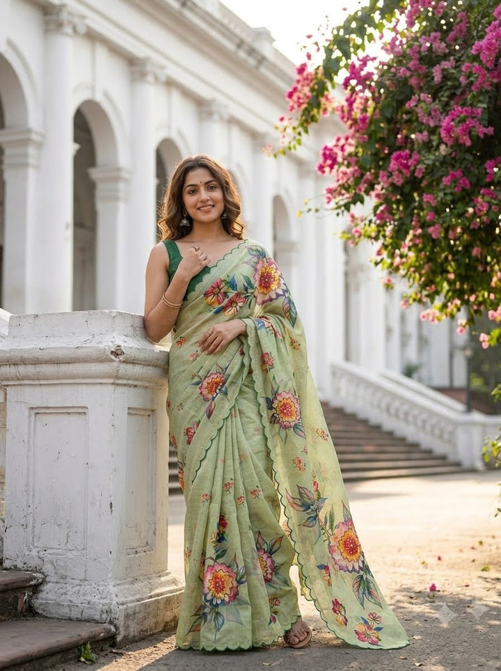 Phool Power  Cotton Saree