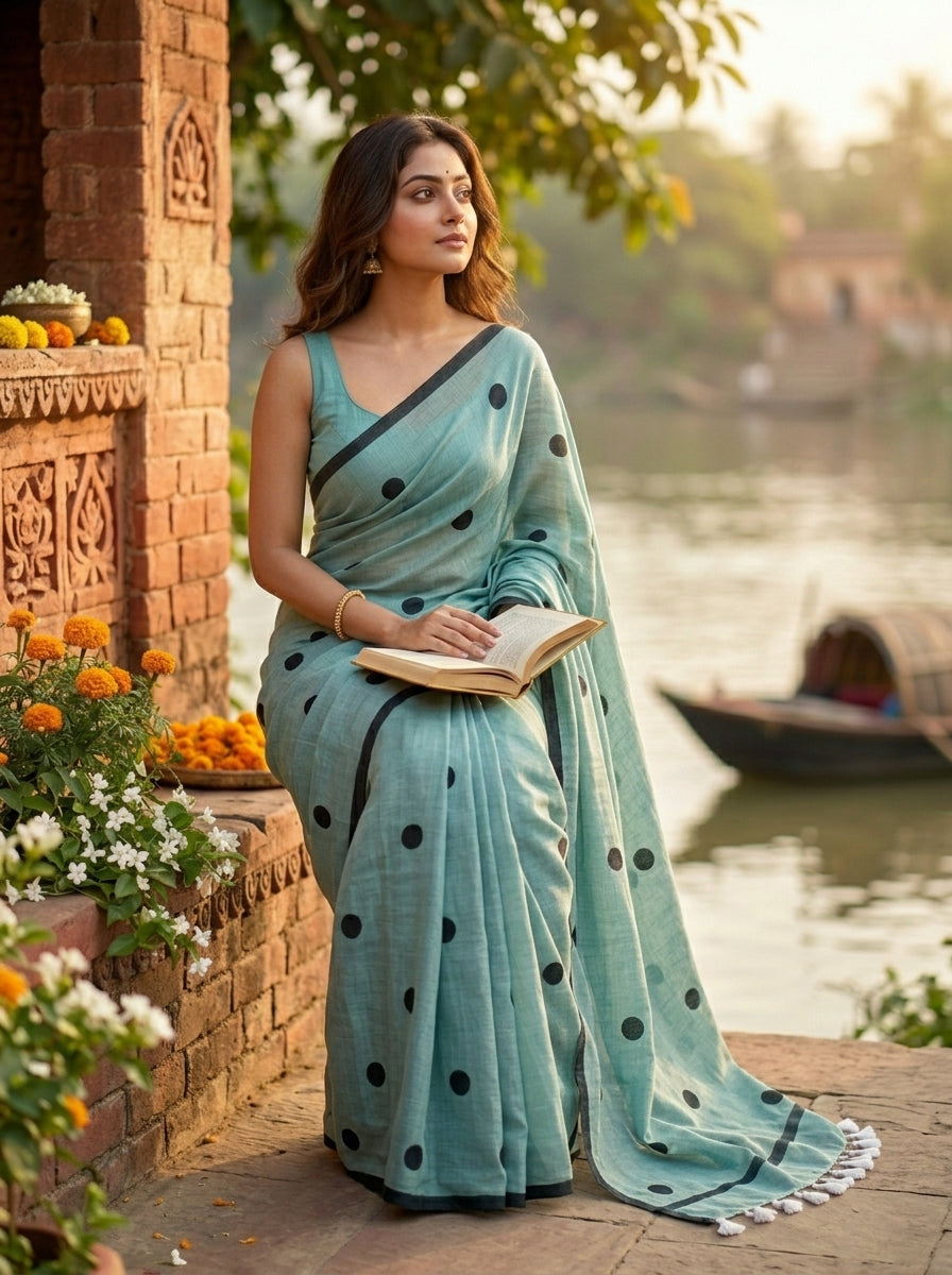 Kheyali Mul Cotton Saree