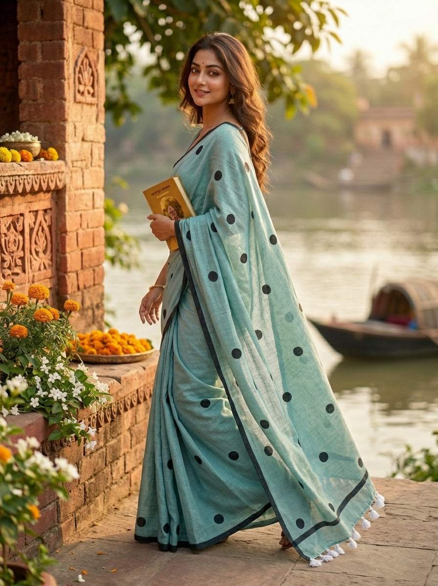 Kheyali Mul Cotton Saree