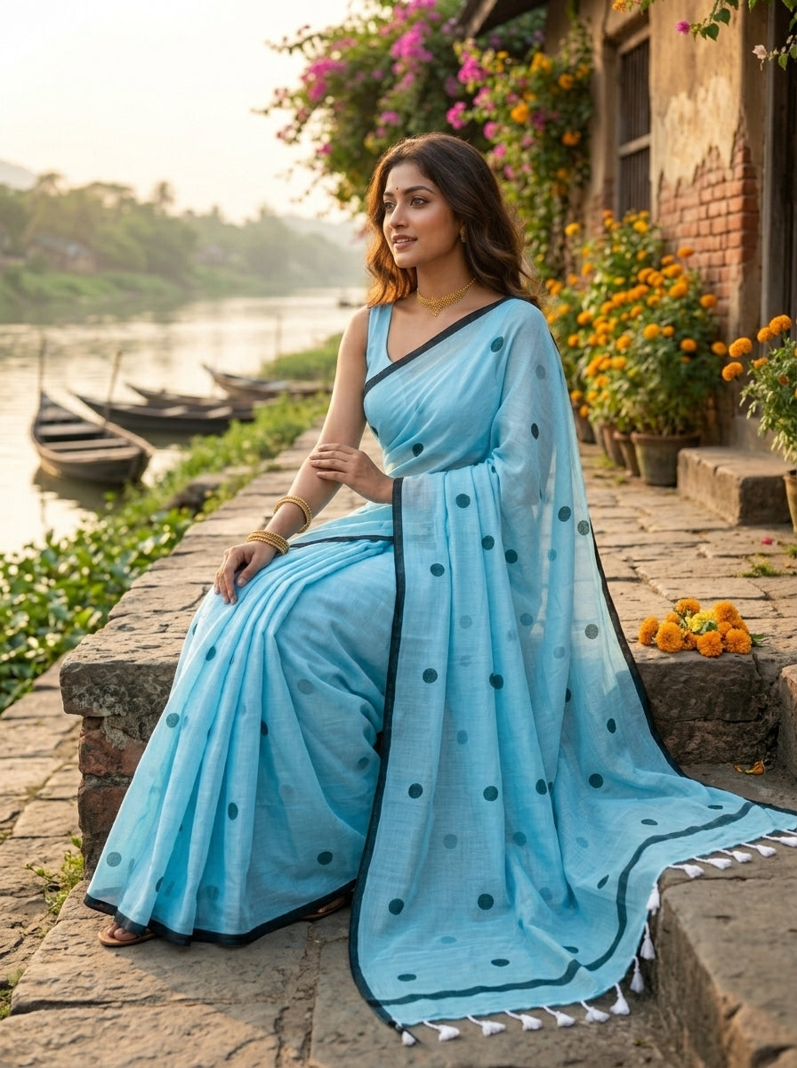 Kheyali Mul Cotton Saree