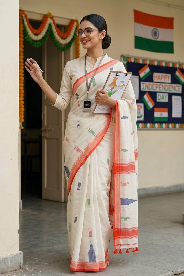Rajita - The Timeless Tissue Khadi Saree