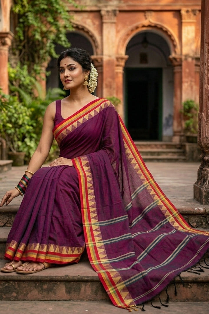 Saree of Divinity - Narayanpet Cotton Saree