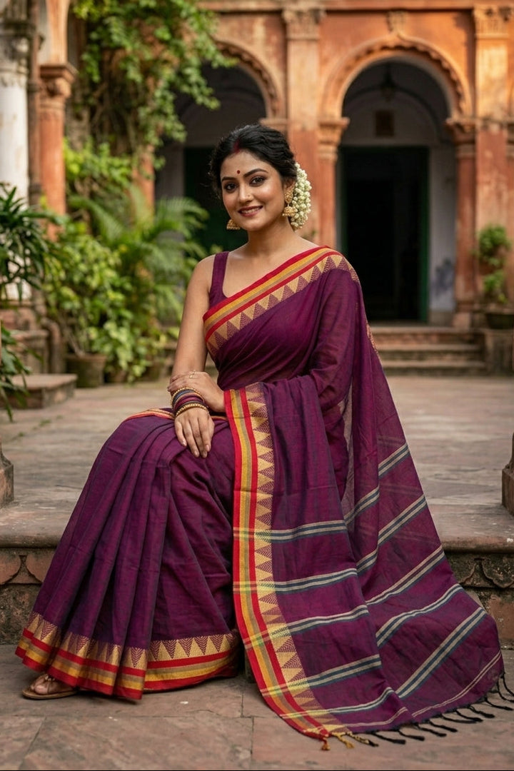 Saree of Divinity - Narayanpet Cotton Saree