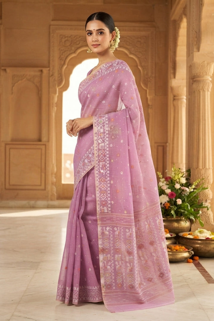 Moonloom Bengal Jamdani Saree