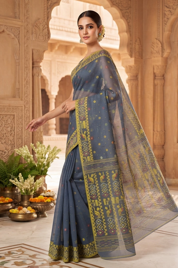 Moonloom Bengal Jamdani Saree