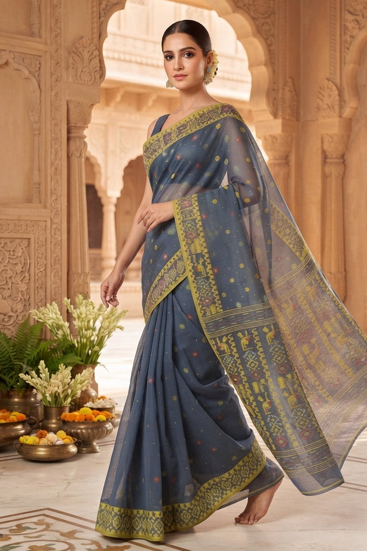 Moonloom Bengal Jamdani Saree