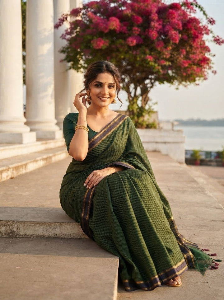 Forest Royale Cotton Saree