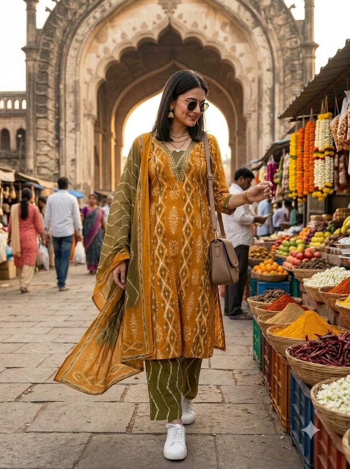 Styled to Perfection - Cotton Kurti Set