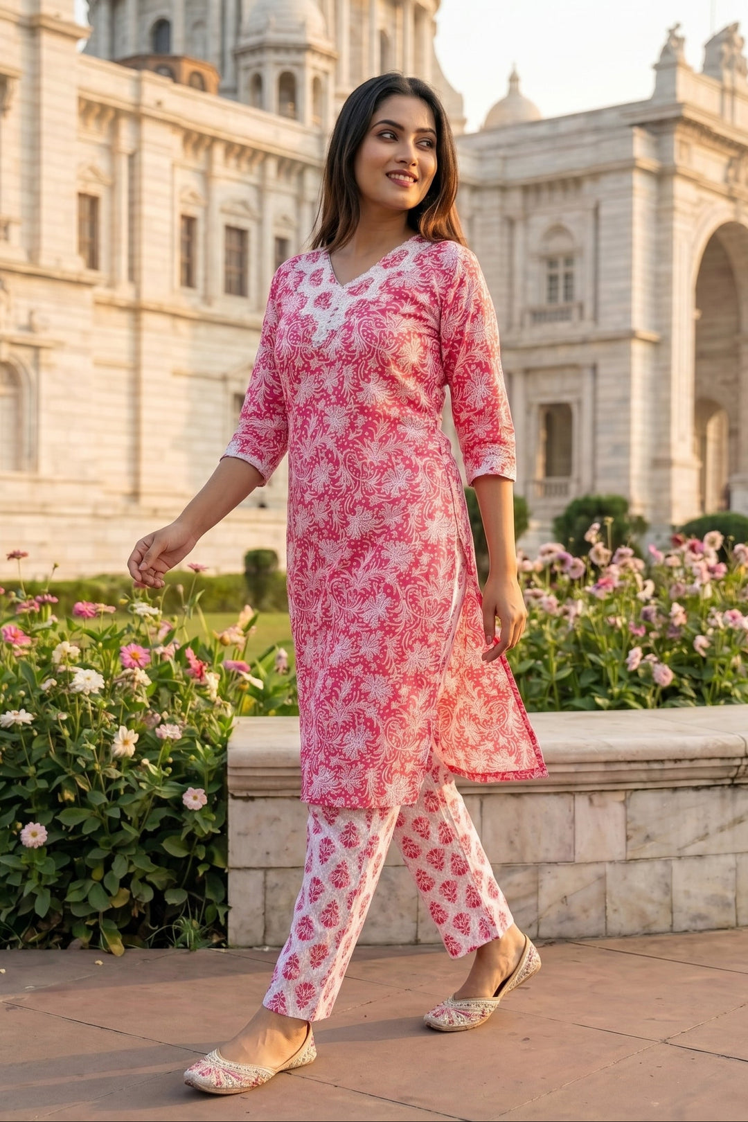 EthniCraze Cotton  Kurti Set