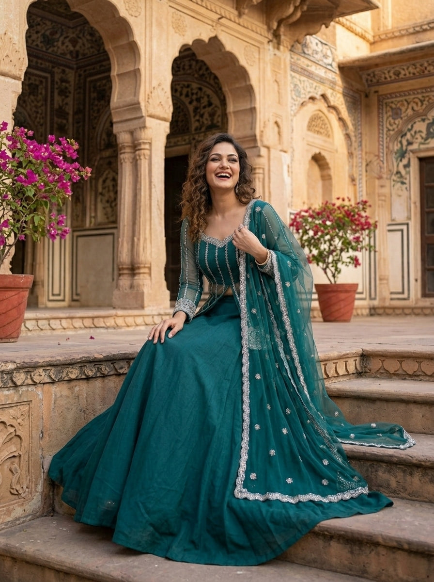 Crystal Radiance Designer Sharara Set