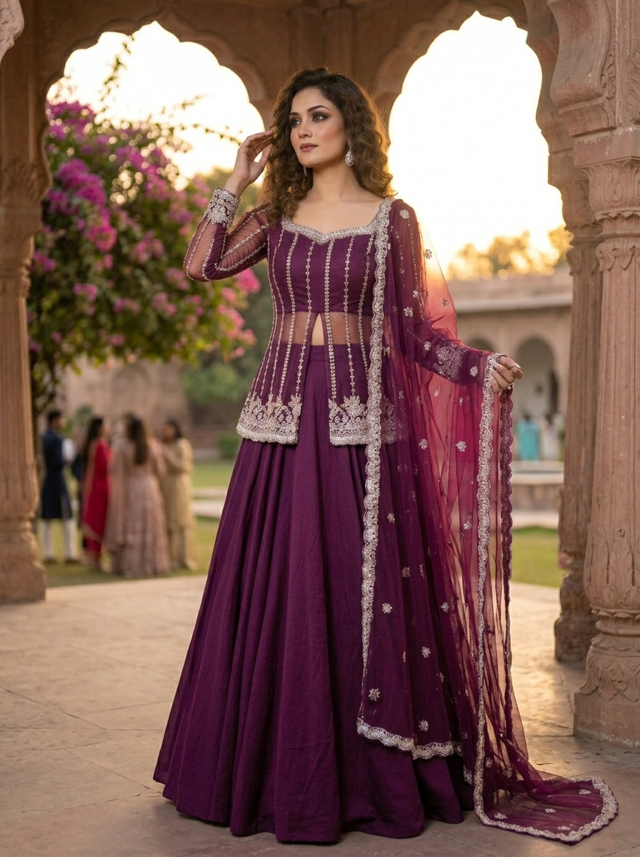 Crystal Radiance Designer Sharara Set