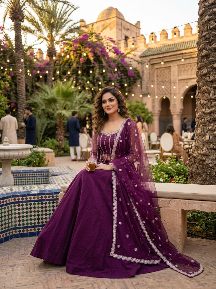 Crystal Radiance Designer Sharara Set